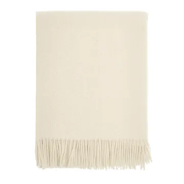 Sandstone wool throw 130x180 cm - Cream - Scandi Living